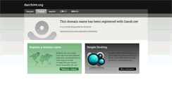 Desktop Screenshot of darchive.org